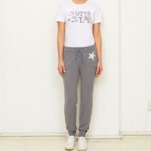 Bella Freud Star Spangled Cashmere Joggers Sz-M